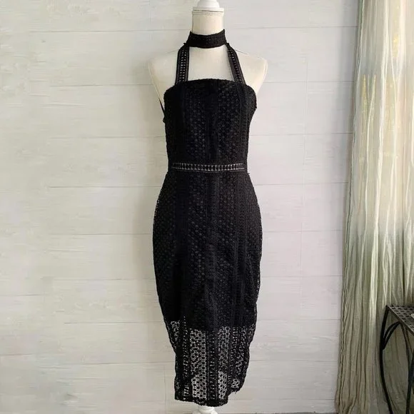 crochet dress nasty gal Olive PrettyLittleThing Crochet Boat Neck Tassel Mini Dress